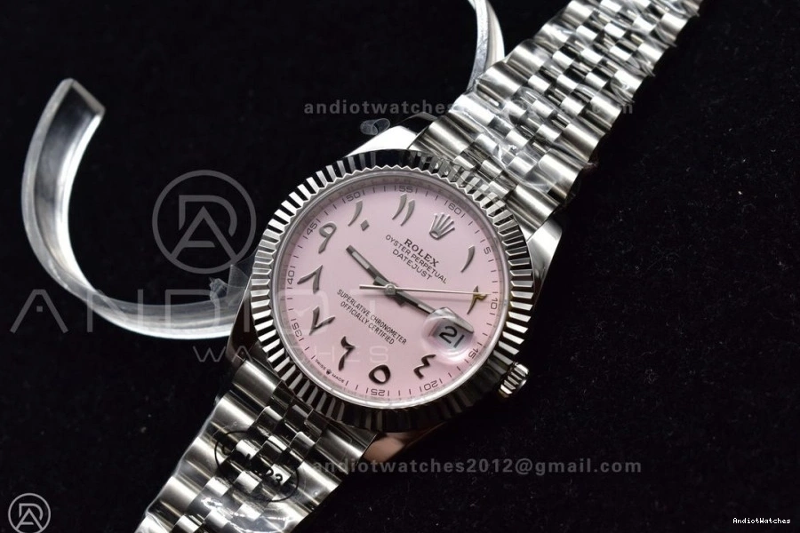 Dial DIWF Arabic Bracelet 1:1 DateJust SA 126334 Marker Pink on Edition 41 904L Jubilee 647 Steel OnTrend Best 1121
